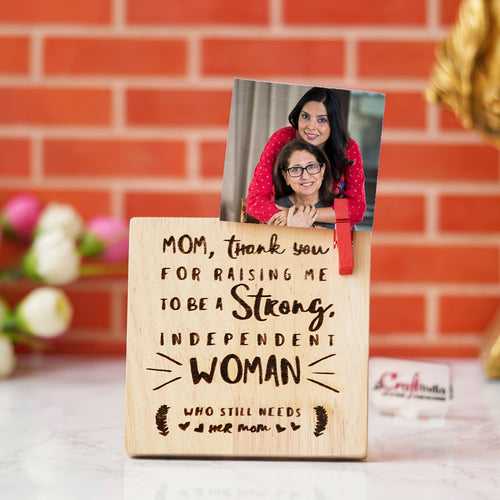 "Mom, Thank You For Raising Me" Tabletop Wooden Showpiece