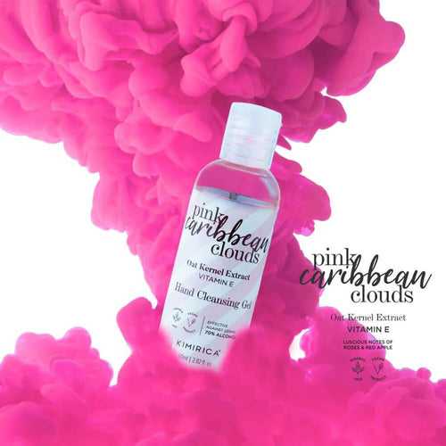 Pink Caribbean clouds Sanitizing hand cleansing gel