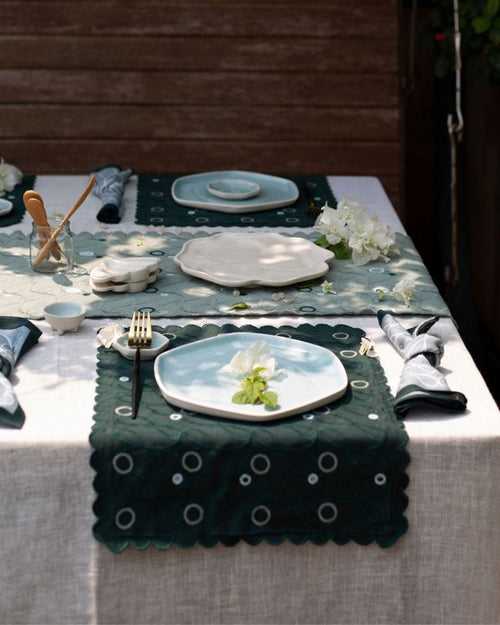 Vesper Table Mat Green (Set of 2)