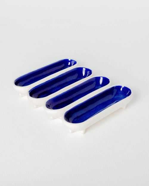 Hyphen Dip Plate Deep Blue (Set of 4)