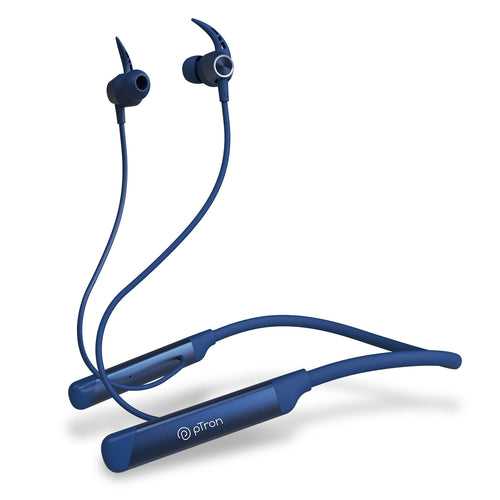 PTron Tangent Sports, BT5.2 Headphone, HD Mic, Dual Device Pairing, in-Ear Wireless Earphone (Blue)