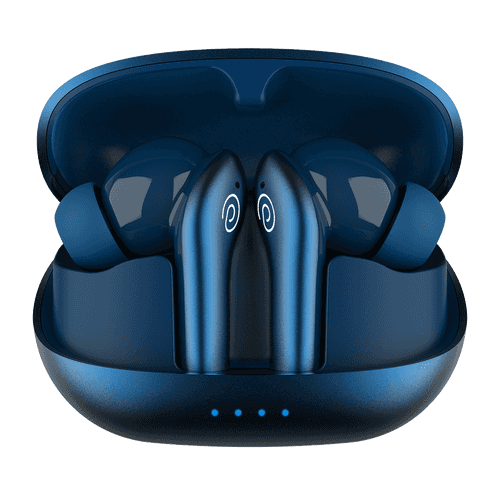 pTron Zenbuds Evo X1 Pro In-Ear TWS Earbuds with Quad Mic (Blue)