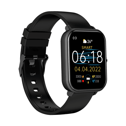 pTron Pulsefit Pro Bluetooth Calling Fitness Smartwatch (Black)