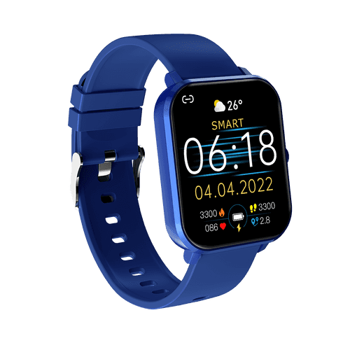 pTron Pulsefit Pro Bluetooth Calling Fitness Smartwatch (Blue)