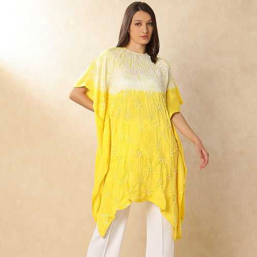 Yellow Adaa Kaftan