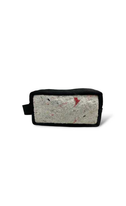 White Felt Belt Dopp Kit