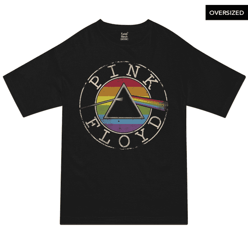 Pink Floyd - Rainbow Logo Oversized T-Shirt