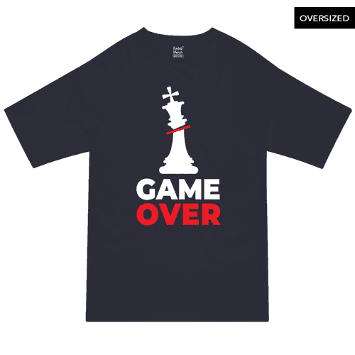 Chess Game Over Oversized T-Shirt