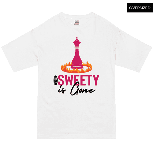 The Sweety is Gone on Fire Oversized T-Shirt