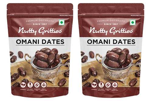 Omani Dates (Pack of 2 x 500g Each) - 1kg