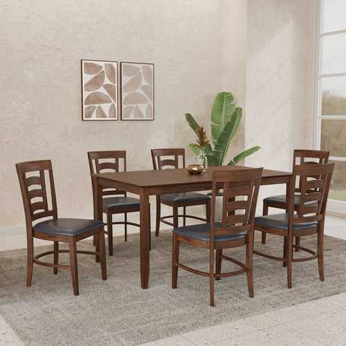 Nilkamal Carter 6 Seater Dining Set (Antique Oak)