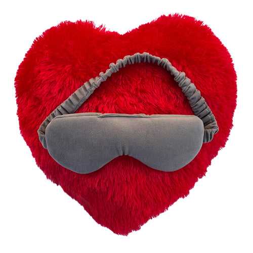 Sleeping Eye Mask & Heart Shape Pillow- Combo