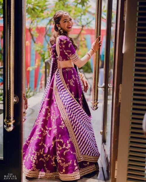 Designer Purple Lehenga Choli