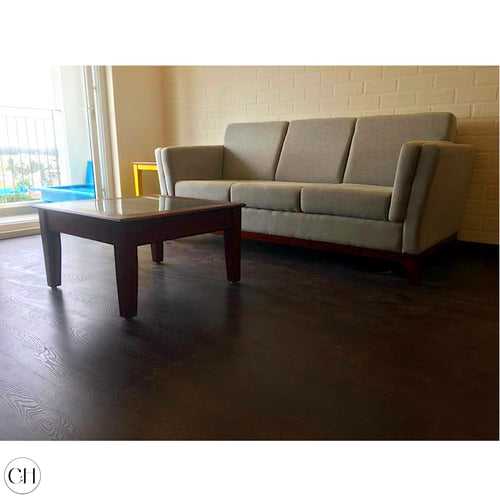 Aasana - 3-Seater Upholstered Sofa in Elegant Gray