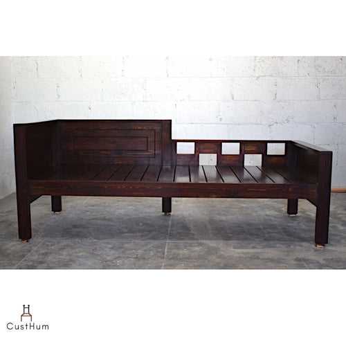 Antoninus - 3-Seater Solid Wood Lounger/Sofa