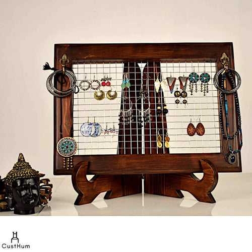 Christie - Unique Jewellery Organizer with Ornate Foldable Stand