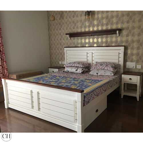 Marbella - Farmhouse-style Solid Wood Cot