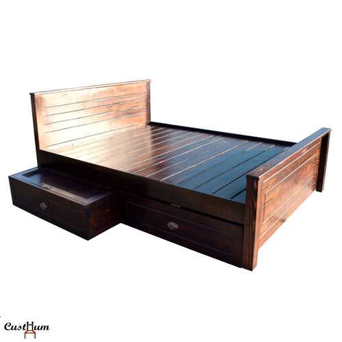 Lavender - Solid Wood Bed with Storage