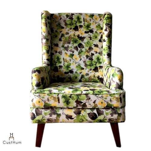 Mirkwood - Upholstered Solid Wood Wingback Chair