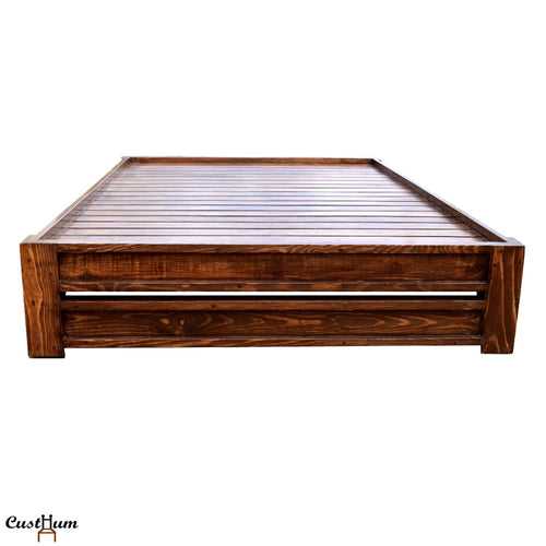 Periwinkle - Simple Solid Wood Cot