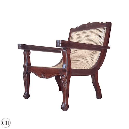 Raj - Solid Wood Planters Chair with Extendable Arms