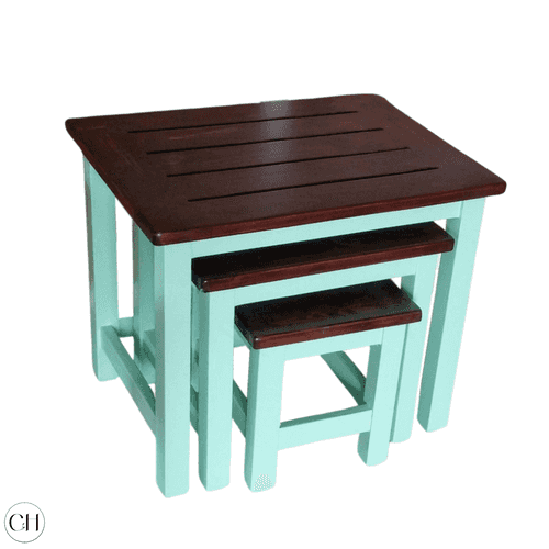 Skye - Set of 3 Solid Wood Nested Tables