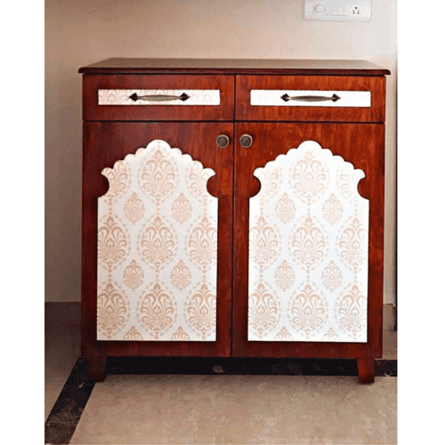 Varuni - Compact Wooden Crockery Cabinet