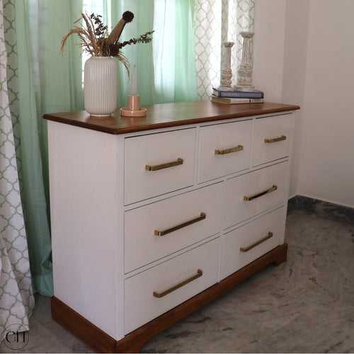 Wisteria - Rustic-Modern Wooden Chest of Drawers