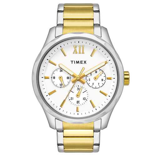 Timex Men White Round Dial Analog Watch - TW0TG7616