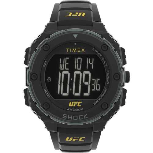 Timex UFC Strength Men Black Round Digital Watch - TW4B272000D