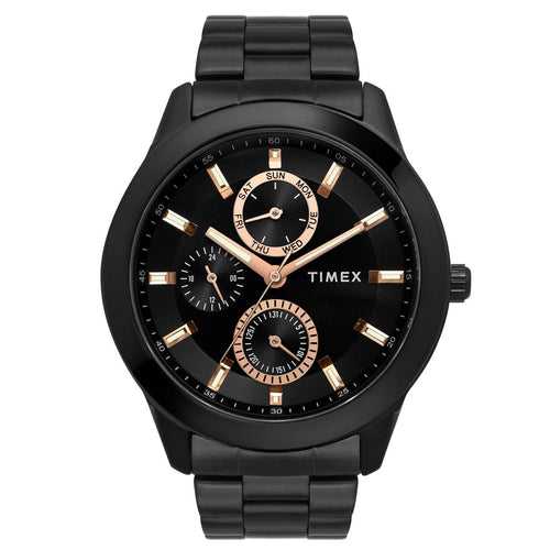 Timex Men Black Round Dial Analog Watch - TWEG18508