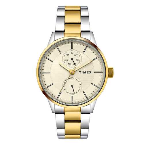 Timex Men Beige  Round Dial Analog Watch - TWEG19906