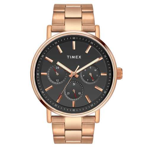 Timex Men Black Round Dial Analog Watch - TWEG20018