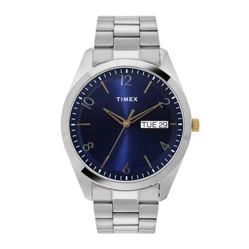 Timex Men Blue Round Dial Analog Watch - TWTG10402