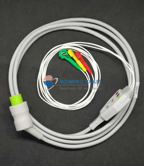 Mediana 3 Lead ECG Monitoring Cable(Neonatal Clip) Compatible with Spacelabs/Aspen/BCI/BPL/Contec/Edan/GE/Draeger/Mindray/Nellcor/Nihon Kohden/Philips/Medicaid