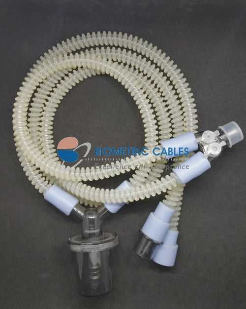 Reusable Silicone Neonatal Single Water Trap Ventilator Circuit with Extra Limb