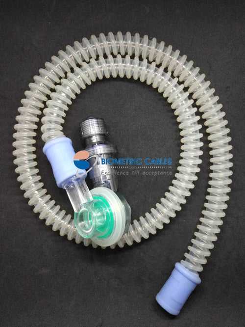 Reusable Silicone Transport Ventilator Circuit Compatible with Draeger Oxylog 1000