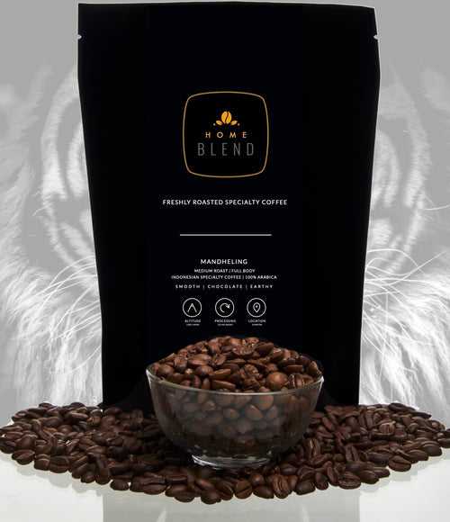Whole Bean - Mandheling Grade 1 Indonesian Specialty Arabica - Pack of 250g