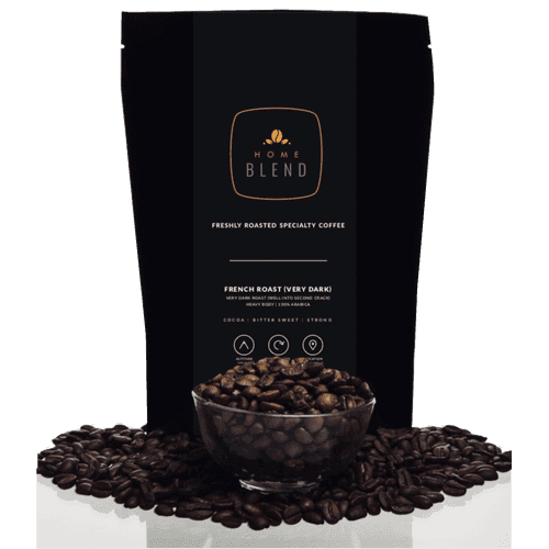 Ground Coffee - French Roast (Very Dark Roast) 100% Arabica - Pack of 250g