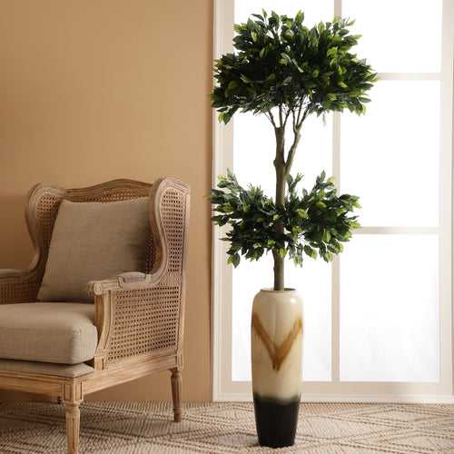 Ficus Bonsai Faux Plant Without Pot