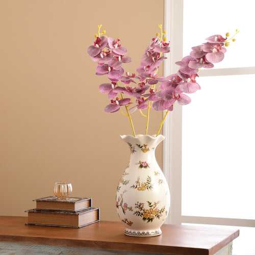 Pink Phalaenopsis Faux Flower Stick (Single)