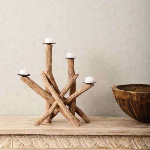 Tree Quadcandle Stand