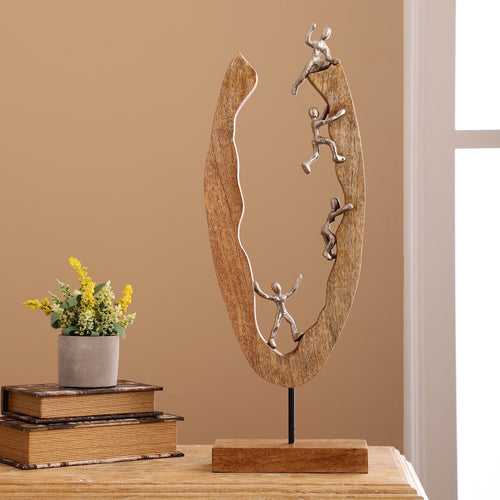 Mountain Climbers Modern Table Sculpture