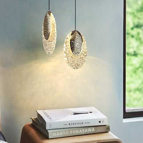 Tinsel Hoop Hanging Pendant Light