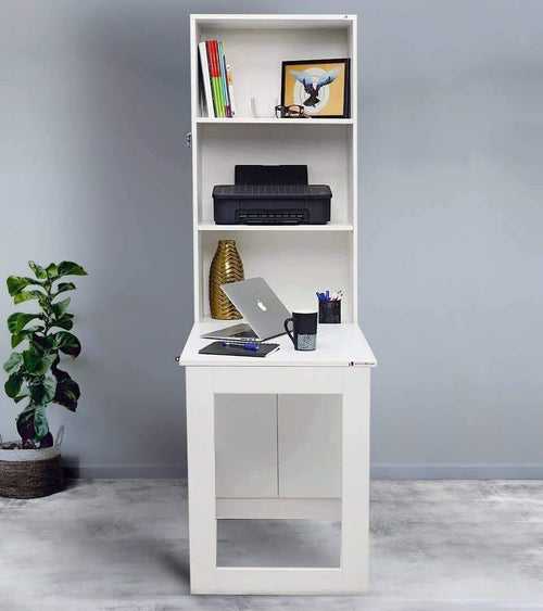 Deneb Medium Floor Standing Table with Shelves