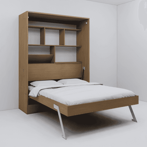 Queen Size Bed With Storage and Desk