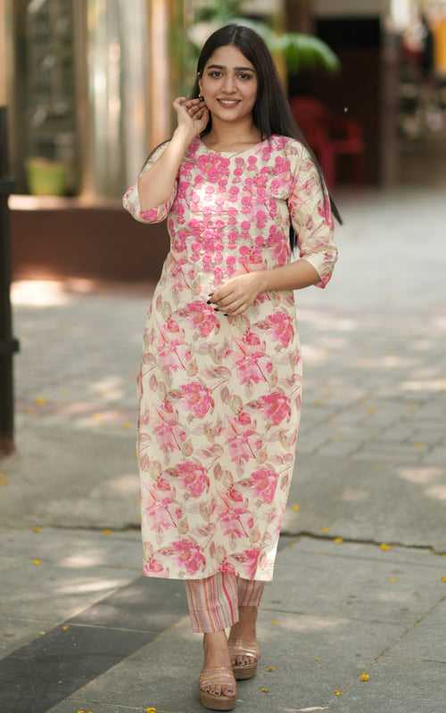 Floral Love B (Kurti+Pant)