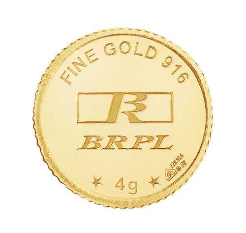 4 Gram Gold Coin 22kt (916 Purity)