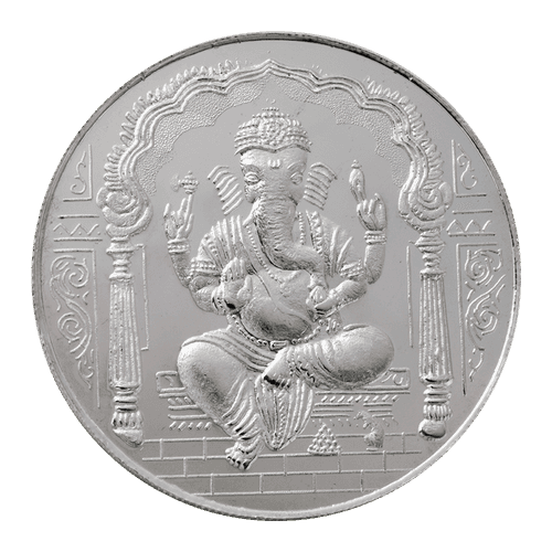 100 Gram Ganesh Silver Coin (999 Purity)