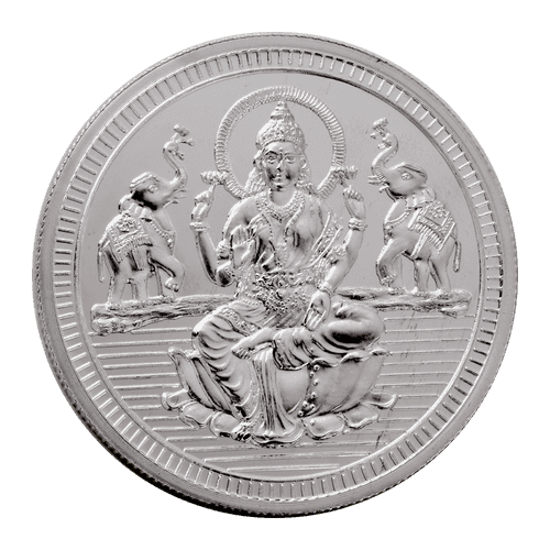 50 Gram Lakshmi Silver Coin (999 Purity)
